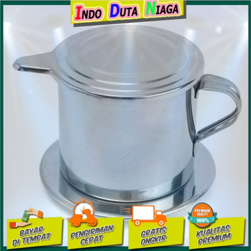 One Two Cups Filter Saring Kopi Coffee Drip Pot Stainless Steel - LC1