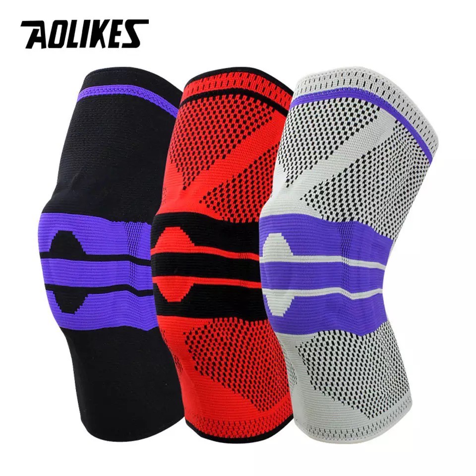 AOLIKES 7721 Knee Support + Spring - Sleeve - Wraps / Deker Lutut Kaki