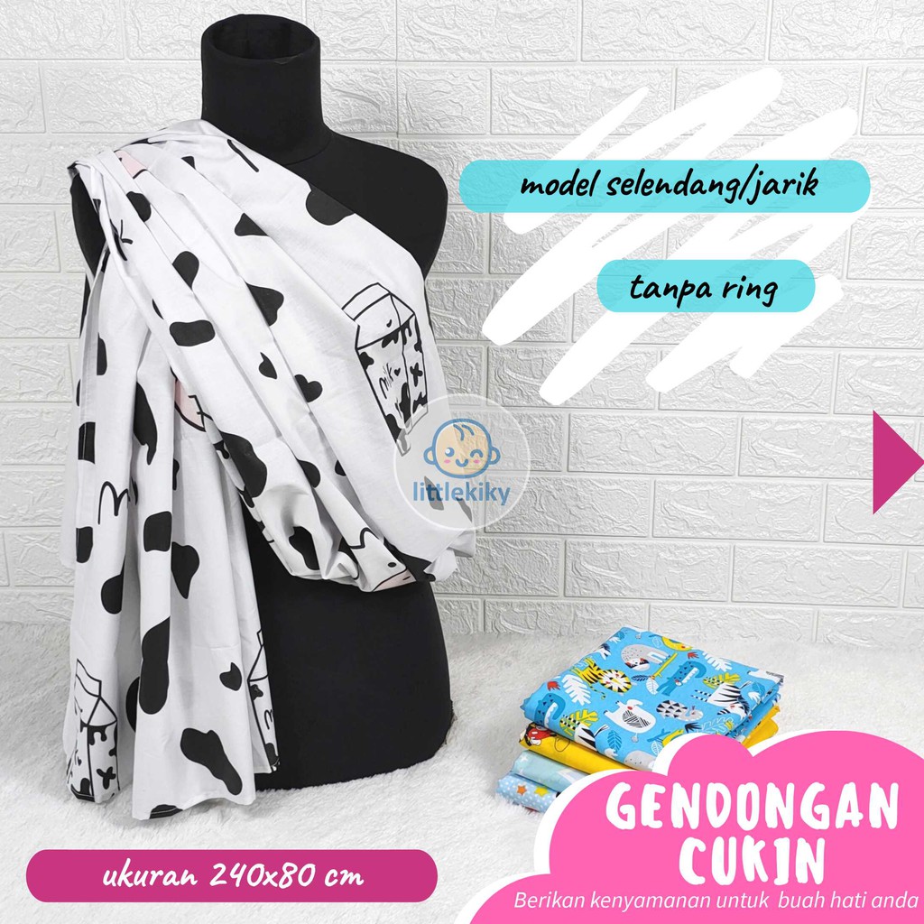 10 sd 18 Kain Gendongan Bayi Karakter / Gendongan Cukin / Jarik Modern