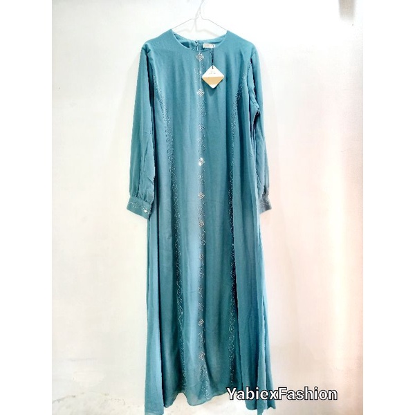 Gamis Dress Ceruty Diamond by Nadhira |  Maxi Dress