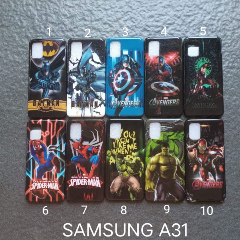 Case gambar Samsung A31 motif cowok ( 2 motif ) soft softcase softshell silikon cover casing kesing housing