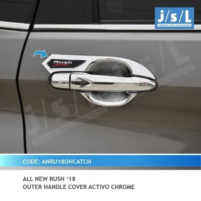 Outer Handle Cover All New Rush 2018 Activo Chrome