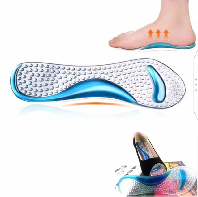 Ready Bantalan Kaki Silikon Anti Slip Insole Gel Pad  Spatu