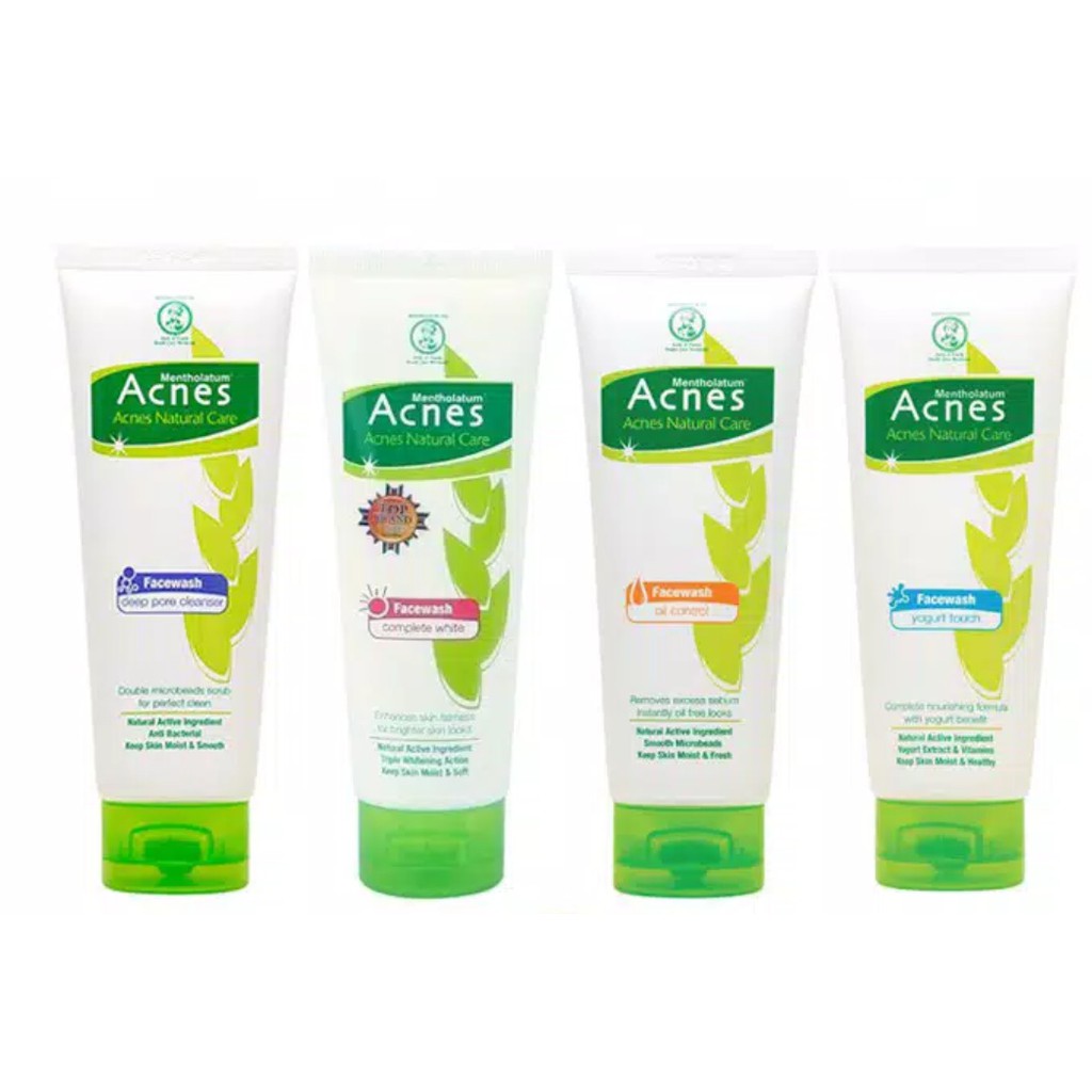 Acnes Natural Care Face Wash 100  g / 50 g