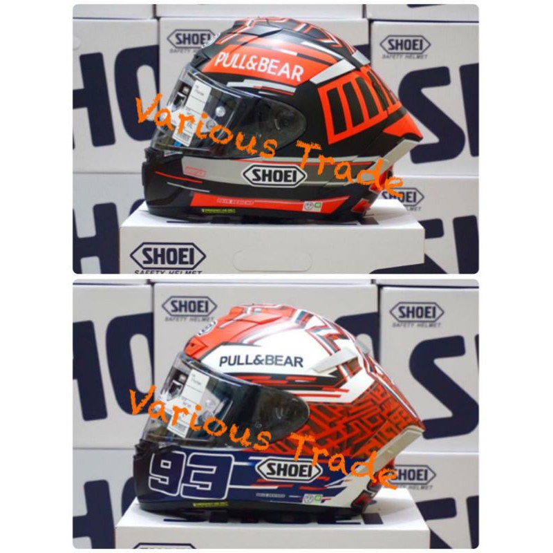 Shoei X14 Pull Bear Ant Edition Shoei Clone 1:1 BONUS Sarung Kepala