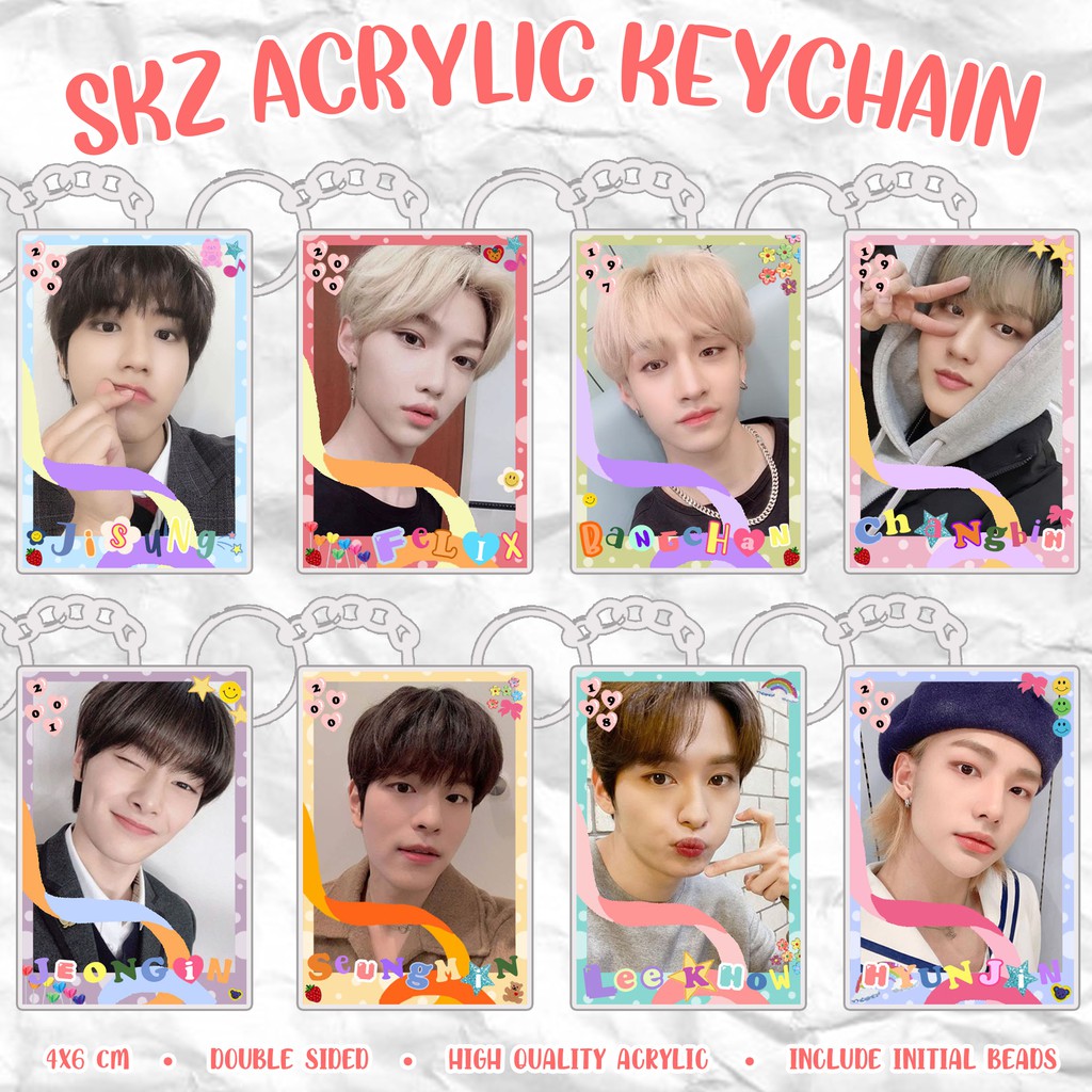 [READY] STRAY KIDS Acrylic Keychain Candy Keyring / Gantungan Kunci Akrilik KPOP SKZ