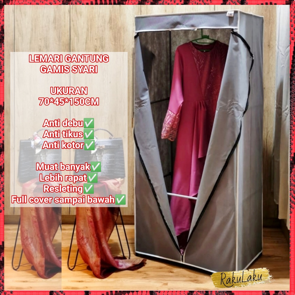 NINE BOX LEMARI PAKAIAN GANTUNG GAMIS / LEMARI PAKAIAN / LEMARI GANTUNG / LEMARI GANTUNG MINIMALIS