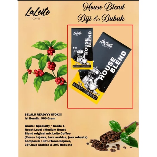 Kopi House Blend 900 gr biji