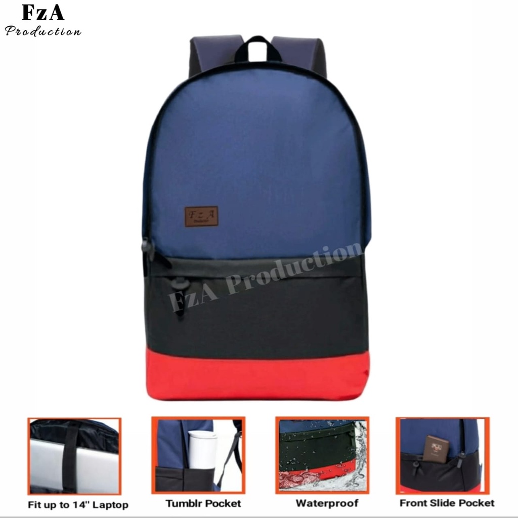 Tas Ransel Gendong Laptop Distro Tas Ransel Pria Wanita Tas Punggung Laptop Kerja Sekolah Tas Backpack Original - FzA NYR