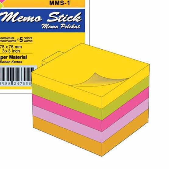

➾ Memo Stick Cubes 5 Warna MMS-1 JOYKO ❆