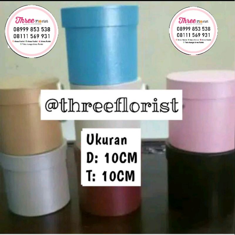 

box bulat / gift box bulat / box bunga / round flower box / bloom box / D10 T10