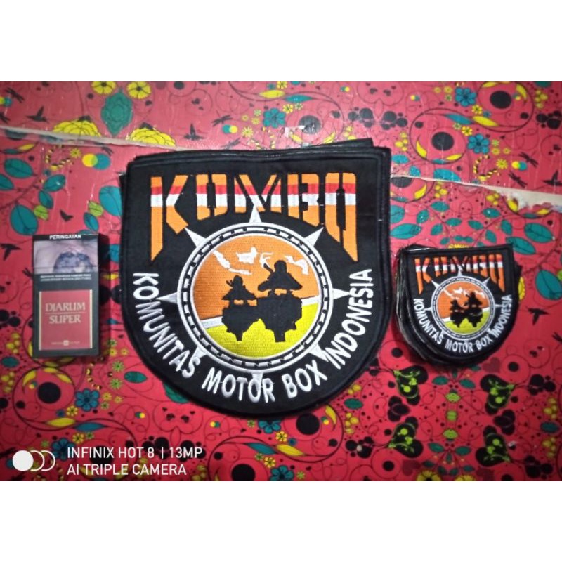 emblem atau bordir KOMBO besar
