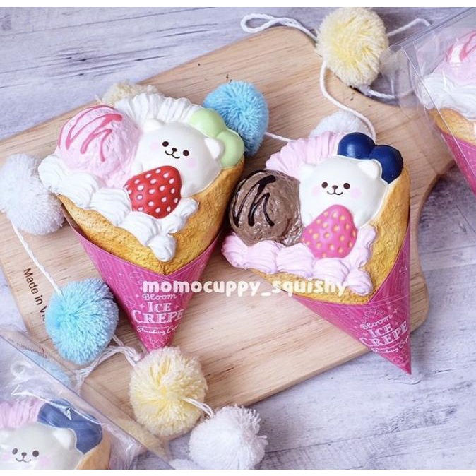 PROMO SQUISHY LICENSED strawberry ice crepe by ibloom ORIGINAL JAPAN