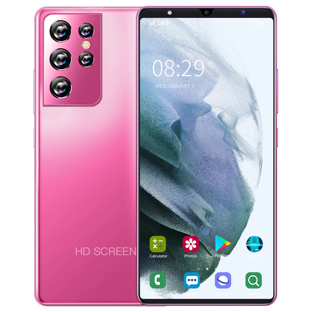 PROMO CUCI GUDANG  HP Di Bawah 1 Juta hp murah cod galaxy S21 Ultra 6GB+128GB handphone kredit hp cicilan murah Pengiriman lokal baru handphone hp murah dibawah 500 asli ori hp hp murah promo-Pink