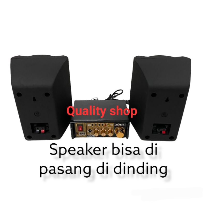 Paket Audio Soundsystem Cafe Amplifier Speaker Targa Crimson PALING MURAH