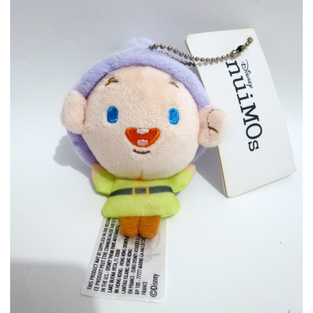 Boneka Seven Dwarfs Dopey Kurcaci Snow White Original Disney nuiMOs
