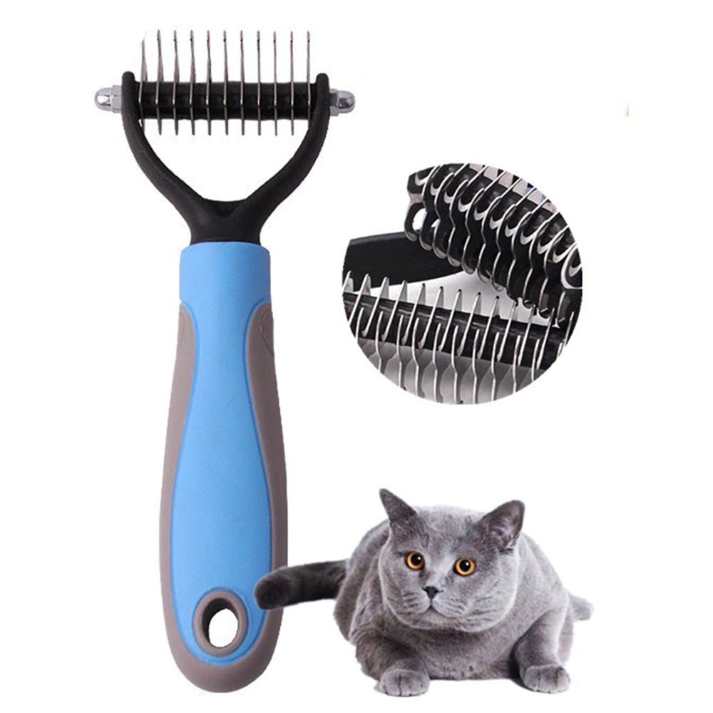 Sisir Bulu Kucing Rambut Perawatan Binatang Peliharaan Hair Removal Comb Pet Grooming Tool