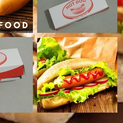 

☋ Dus Hotdog Standart 1 pack- Box Hotdog - Dus Hotdog - Kemasan Hotdog ☺