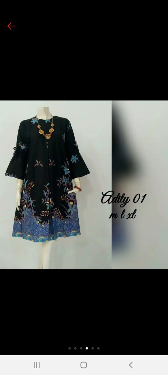 Grosir Terlaris Genes Jelita Tunic Navbor Yelbor Whitbor Creambor Tunik Batik Modern Hrb058