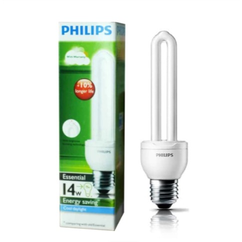 Lampu Philips Essential 14W 14 W 14 Watt 14Watt Putih Lampu Jari