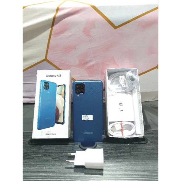 Samsung A12 RAM 4/128GB EX SEIN DUAL SIM BEKAS SECOND FULLSET NOMINUS