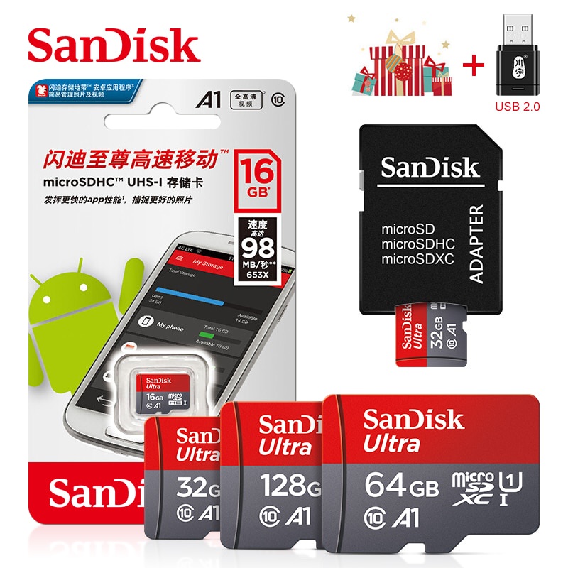 Ultra Micro SD 128GB 32GB 64GB 256GB 16G 400GB Micro SD Card SD/TF Flash Card Memory Card