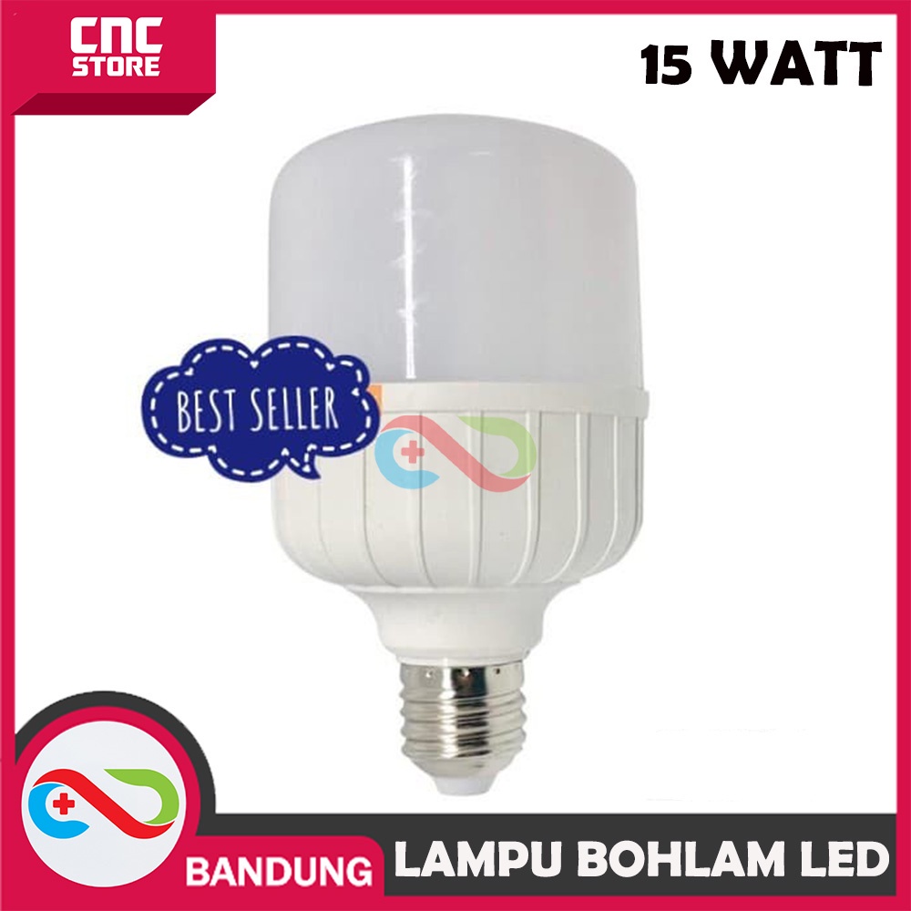 LAMPU BOHLAM LED JUMBO TERMURAH 5W 10W 15W 20W 30W AWET SUPER TERANG - 15W