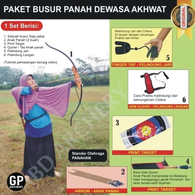 Busur Panah Dewasa Pemula Fullset