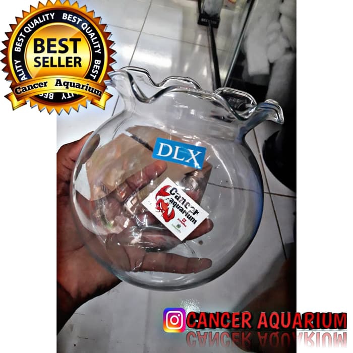 Aquarium Toples / Aquarium Bulat / Fish Ball 1.5 Liter ( DLX )