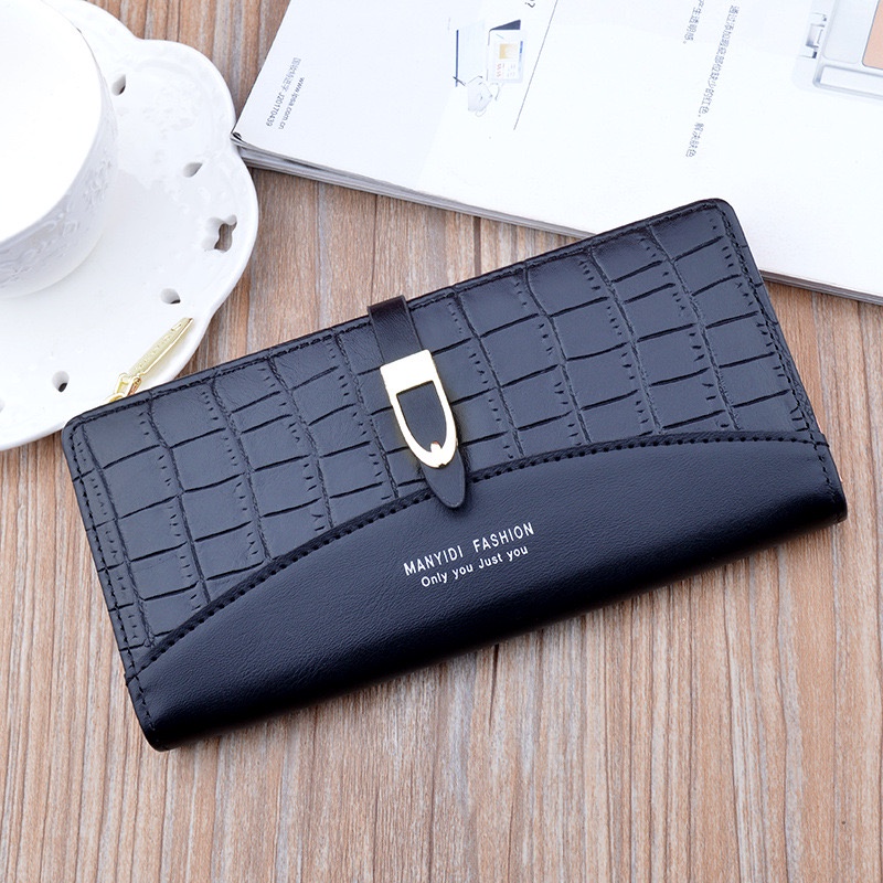 ORIGINAL MANYIDI C2075 RFID DOMPET PANJANG LIPAT TEBAL WANITA MUAT HP BESAR