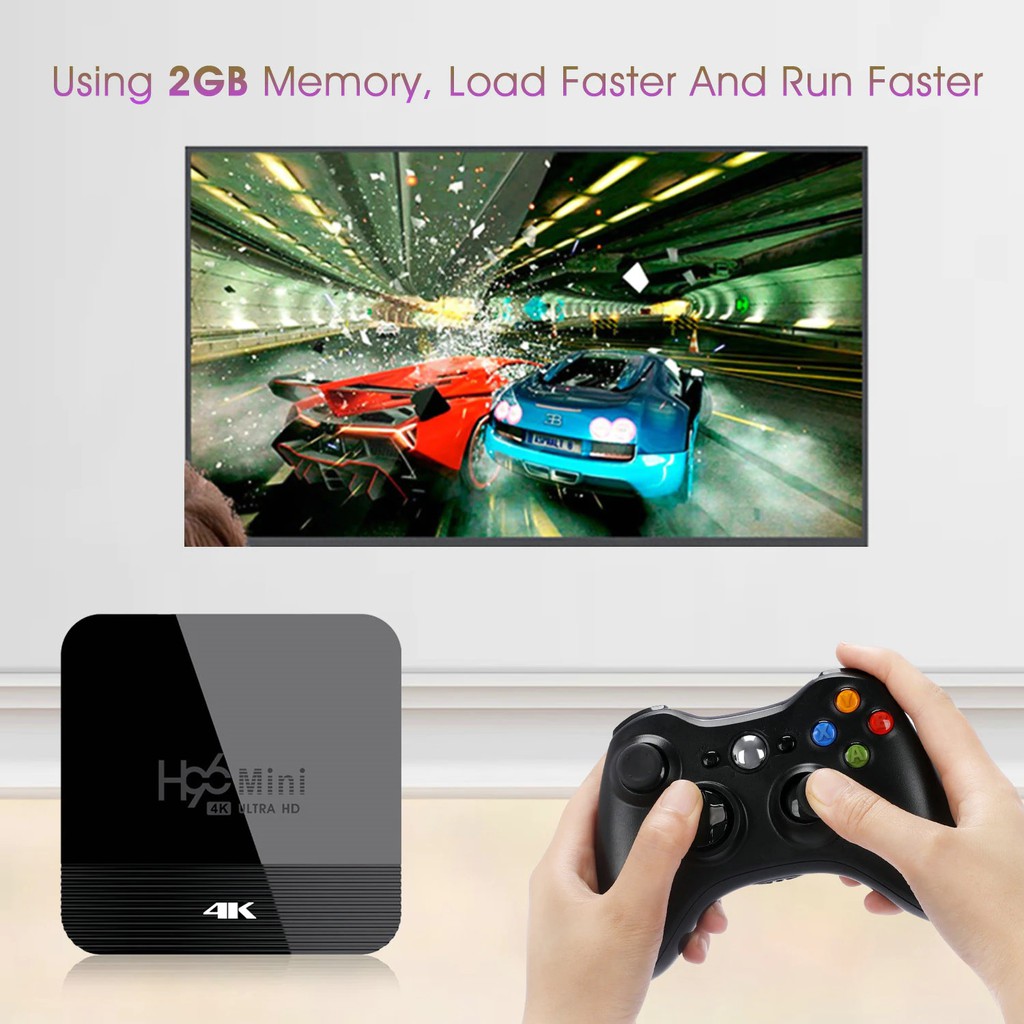 H96 MINI H8 - Android 9.0 Smart TV Box 4K Display - RAM 2GB ROM 16GB