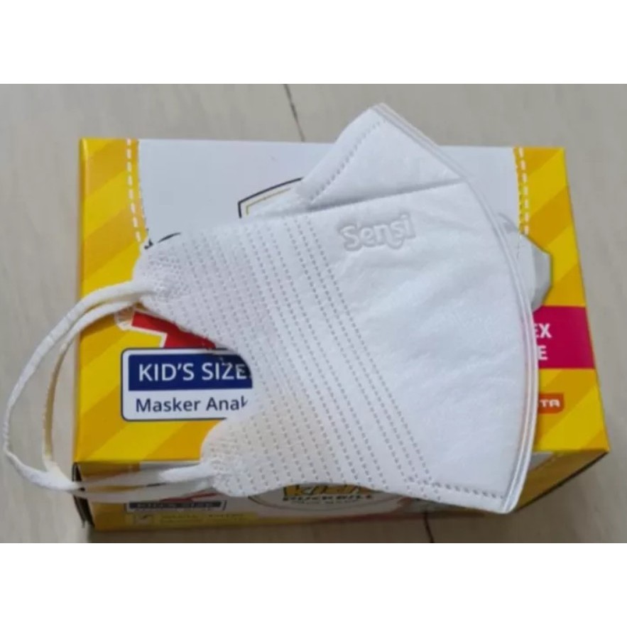 Masker Sensi Duckbill Anak Original Emboss isi 40 pcs Sensi Kids 40pcs