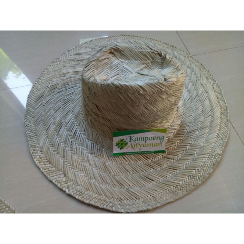 Topi Pandan Pria Koboy Anyaman Pandan