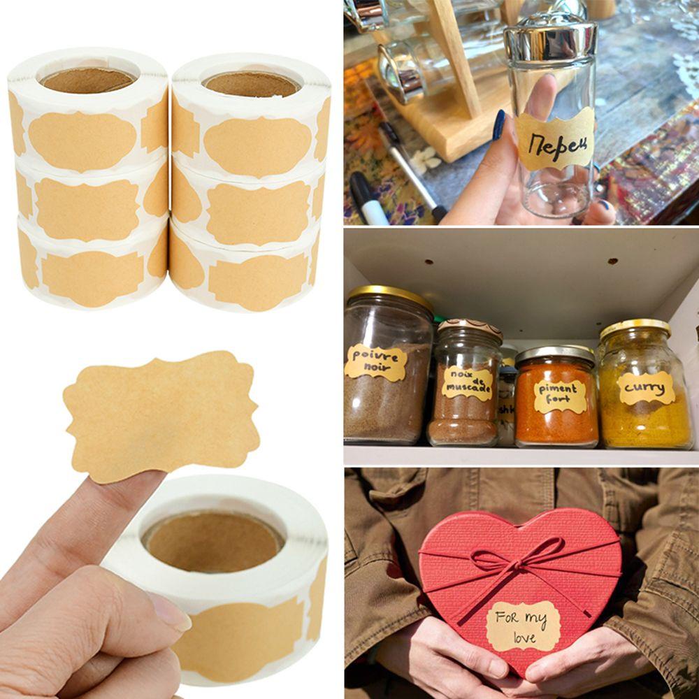 Nanas 300pcs/roll Label Stiker Bumbu Dapur Home Tag Botol