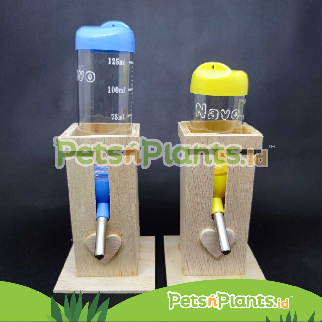 Tempat Minum Botol Hewan Plastik DRINKING BOTTLE Hamster Kelinci Anjing Kucing NAVO 125 ML