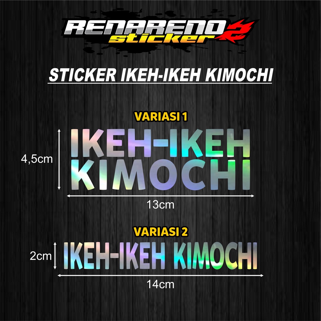 STICKER IKEH IKEH KIMOCHI