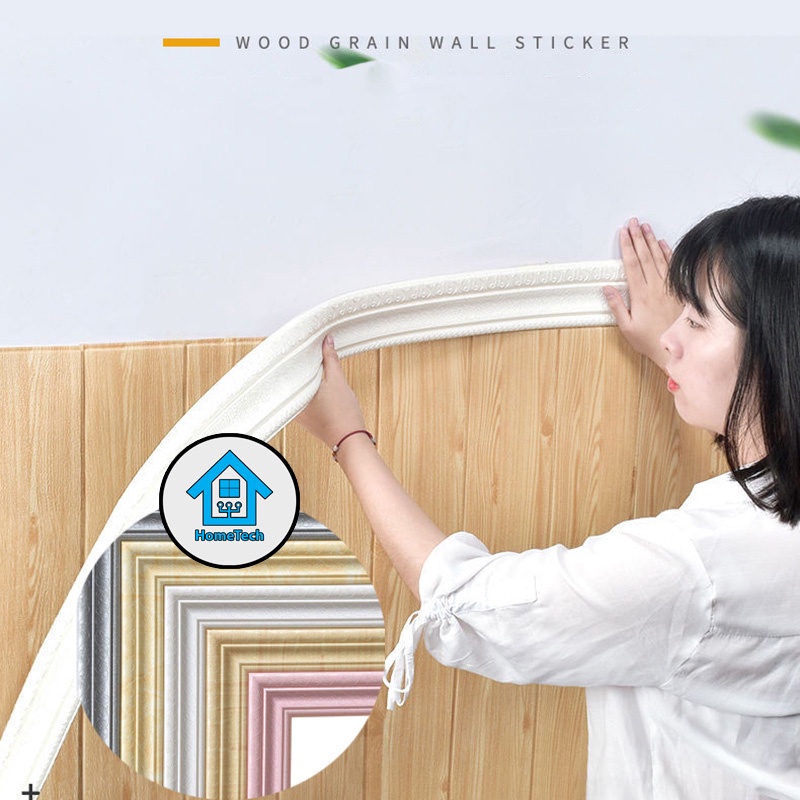 HT Wallpaper Stiker List Wall Paper Wallpaper Wall List Border Sticker Foam 3D-1