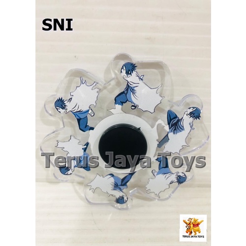 Promo Mainan Fidget Spinner Tiktok Murah 15 Karakter 3D Naruto Among Us-spinner sasuke