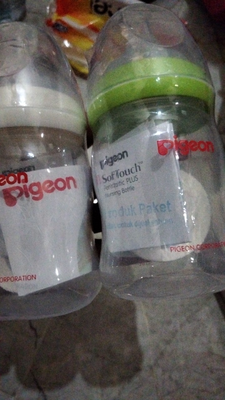 Botol Susu Pigeon Peristaltic Plus Soft Touch Wide Neck 160ml