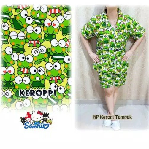 blinqshop baju tidur piyama hp keropi