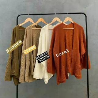 Oversized LAVELLA Cardigan Rajut Tebal Super Premium 