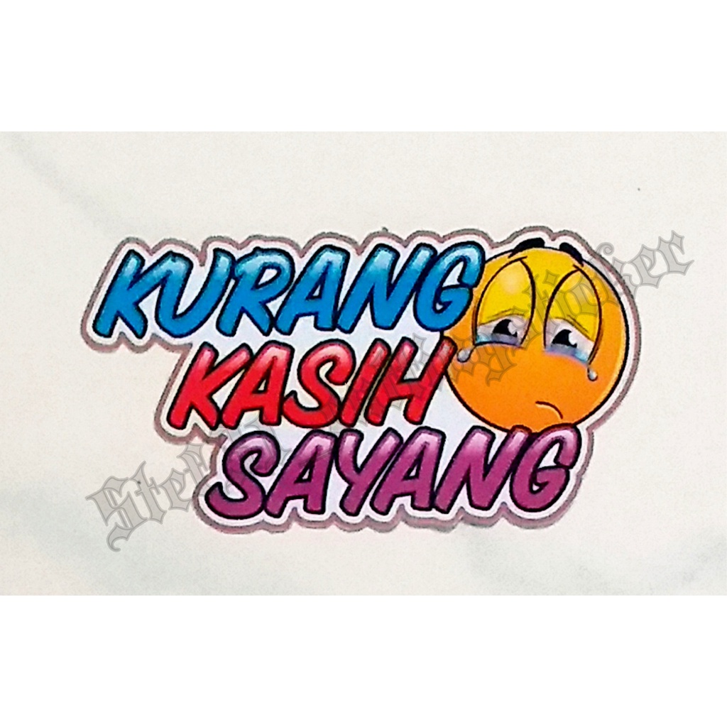 

Stiker printing kata lucu kurang kasih sayang