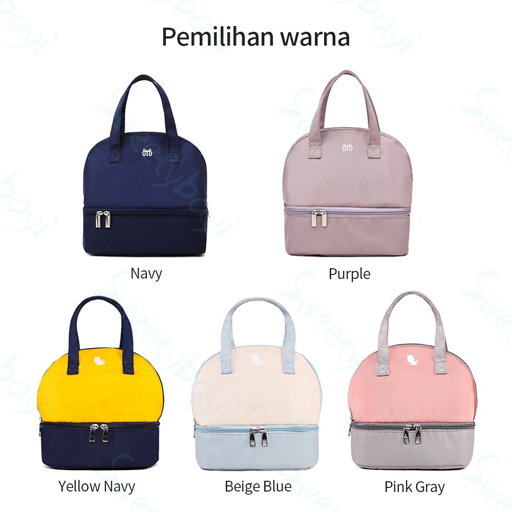 Sweetybayi Sling Cooler Bag Dua lapisan Tas Bayi Multifungsi