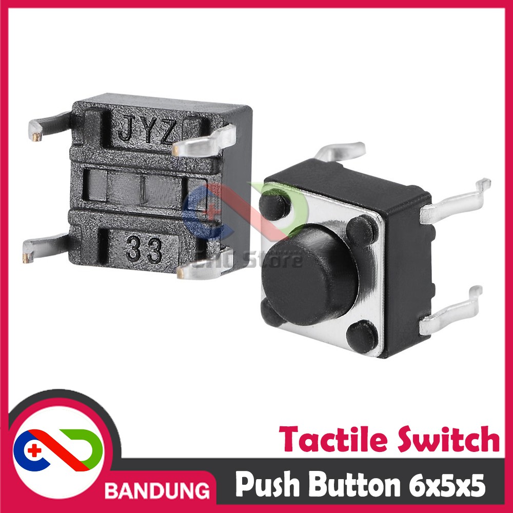 TACTILE SWITCH PUSH BUTTON 6X5X5MM