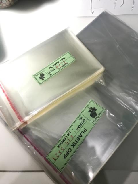 Plastik Opp Tebal 15.5x21 Single Seal Kuat Lem Buat Baju Celana Undangan