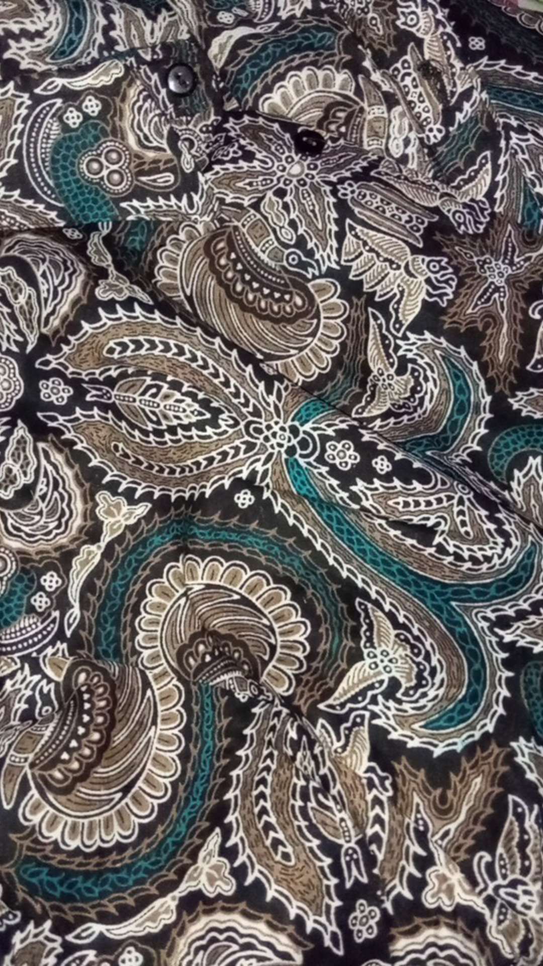 Bswart Batik Hrb026 Kenongo Hem Batik Manggar Biru Best Seller Kemeja Batik Pria