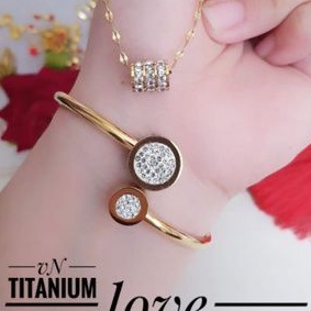 Titanium perhiasan wanita cantik S12