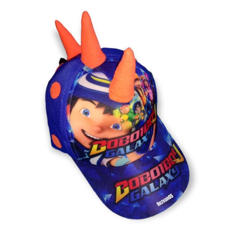 TOPI ANAK KARAKTER BOBOIBOY TANDUK,TOPI ANAK PRINT DEPAN ,TOPI ANAK USIA 2-7TAHUN-BOBOIBOY .5