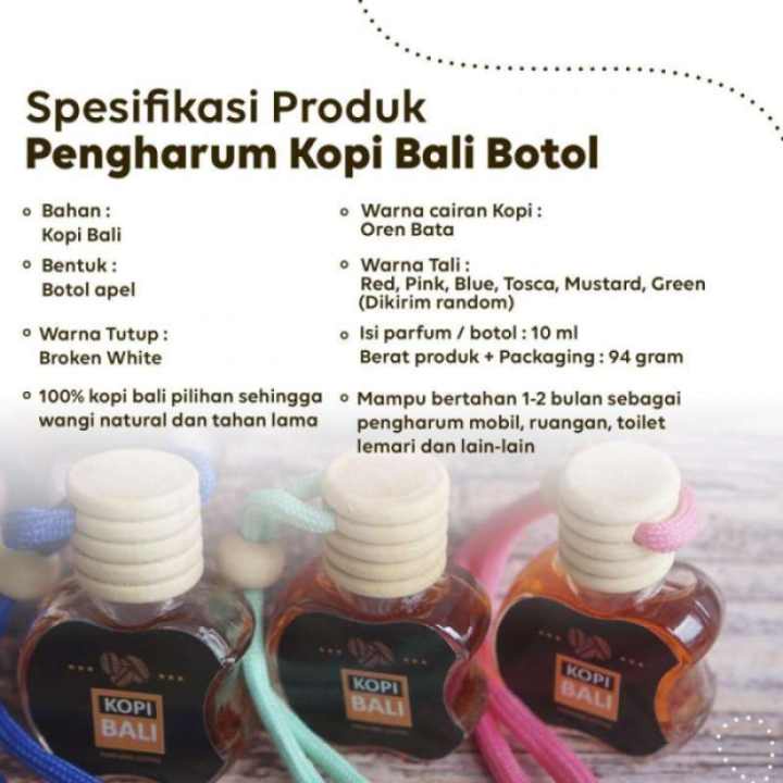 COD - Pengharum Ruangan / Mobil Kopi Bali Air Freshner