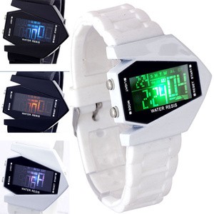 Airplane Watch ( Jam Tangan LED model Pesawat )